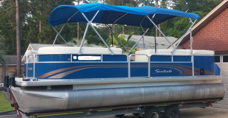 pontoon boat bimini extension