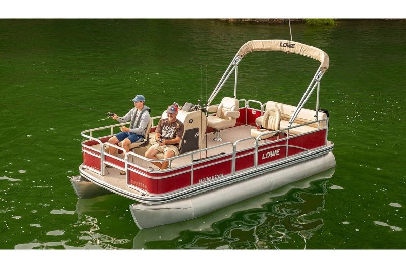 fishing pontoon boat lowe