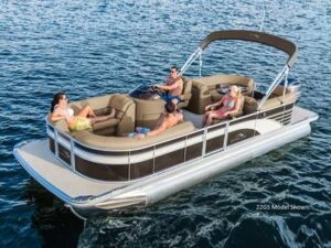 best pontoon boat for the money under $50,000 Bennington 22GL 