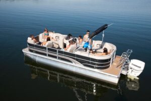 best pontoon boat for the money under $35,000 Sylvan 820 Mirage Cruise