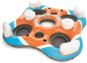 best pontoon boat inflatable floats bestway coolerz rapid rider quad