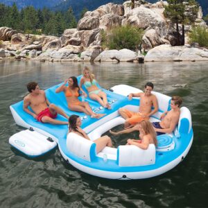 best pontoon boat inflatable floats Intex Splash N Chill Relaxation Island