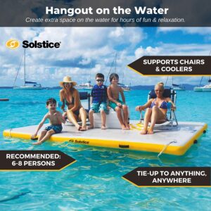 best pontoon boat inflatable floats Solstice by Swimline inflatable floating dock