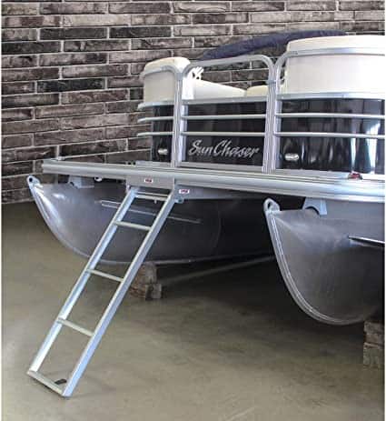 You can board your pontoon boat easily and safely with the Undermount Ponto...