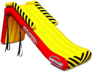 Inflatable Pontoon Slide red and yellow