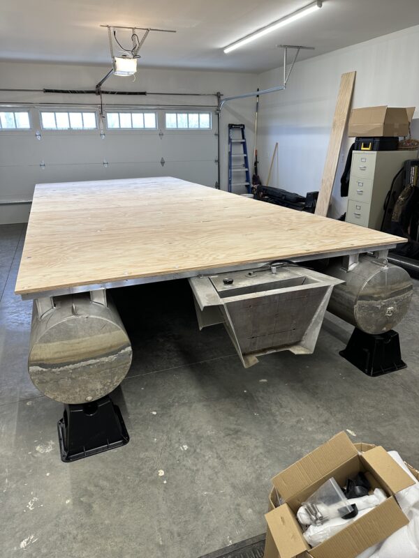 pontoon boat new floor